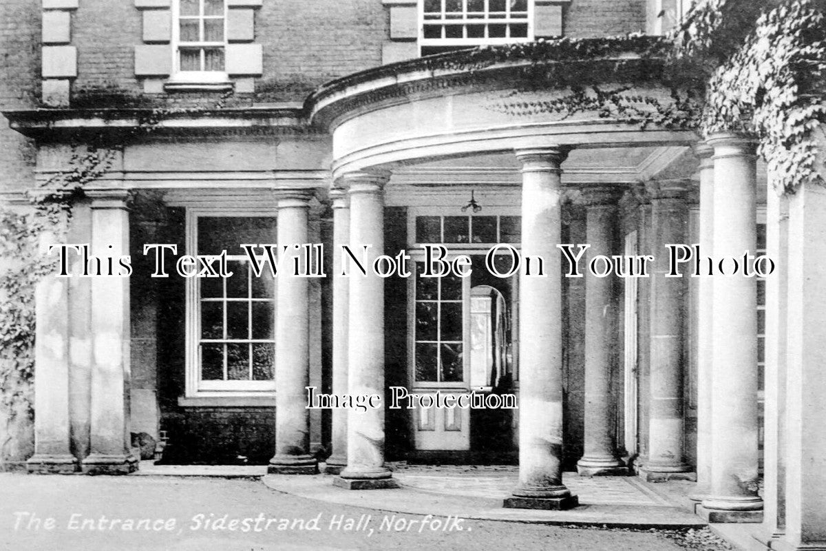 NF 4447 - The Entrance, Sidestrand Hall, Norfolk