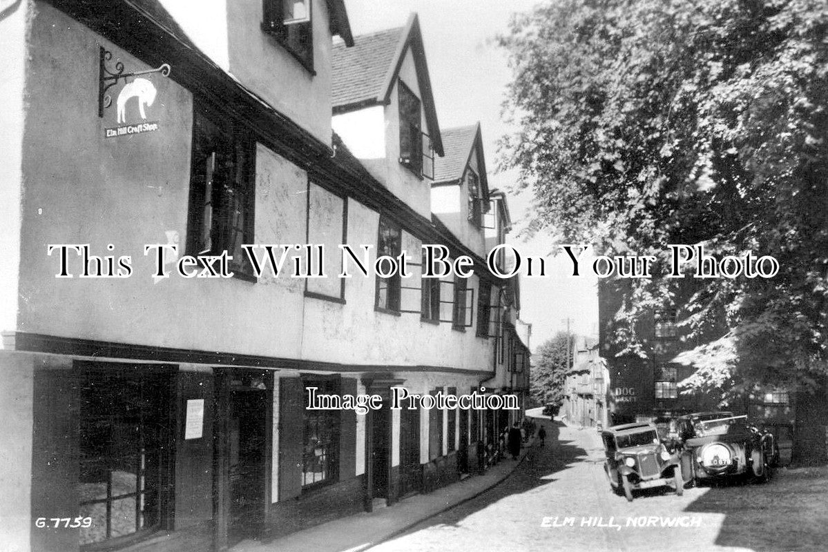 NF 4469 - Elm Hill, Norwich, Norfolk c1938