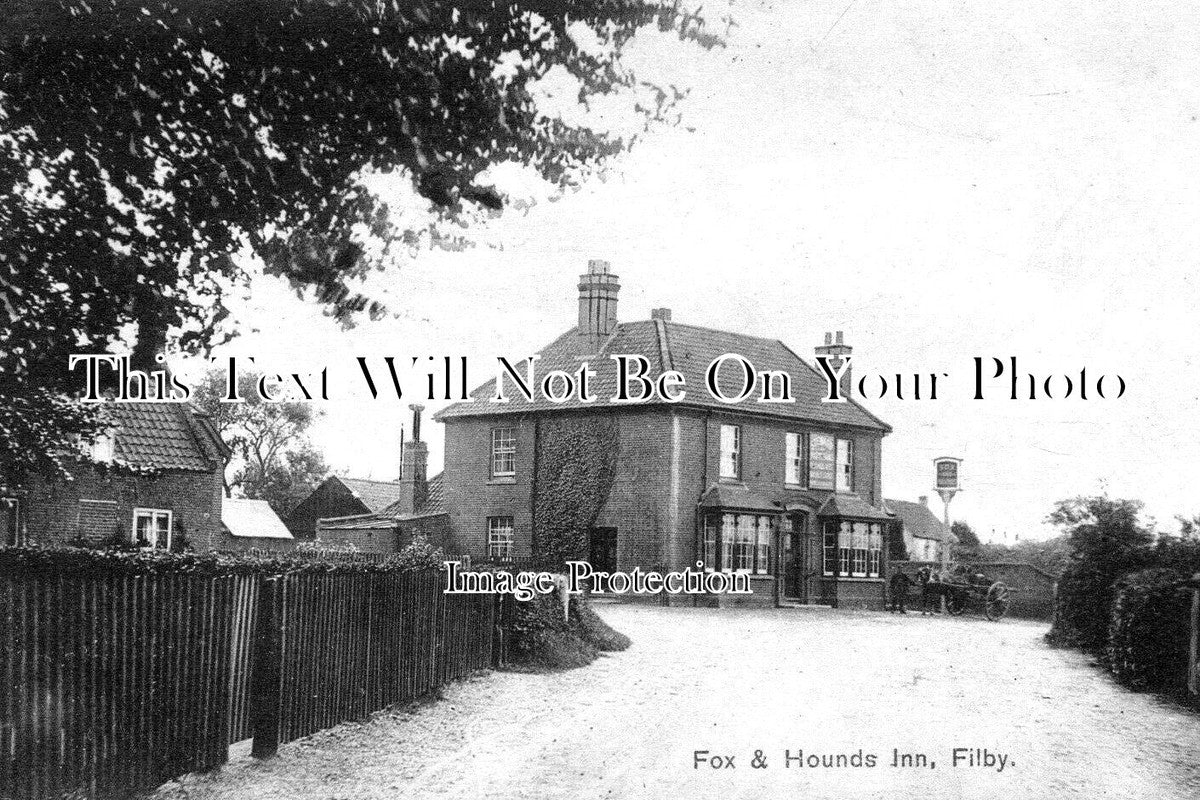 NF 4548 - Fox & Hounds Inn Pub, Filby, Norfolk