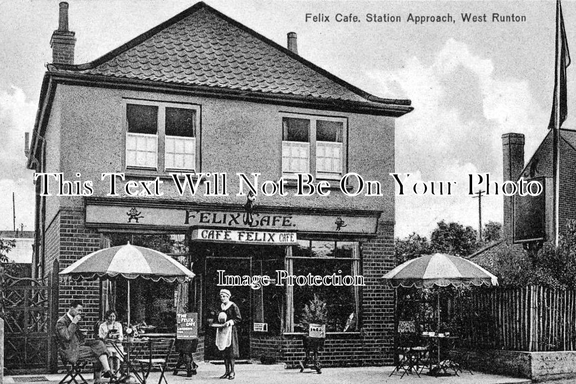 NF 495 - Felix Cafe, Station Approach, West Runton, Norfolk c1930