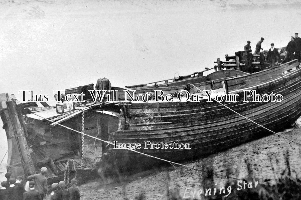 NF 551 - Shipwreck Of The Evening Star, Ouse Kings Lynn, Norfolk