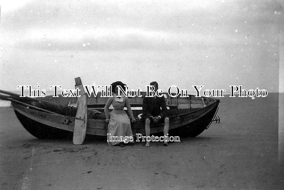 NF 56 - Trimingham Shrimper Fishing Boat, Mundesley, Norfolk c1910