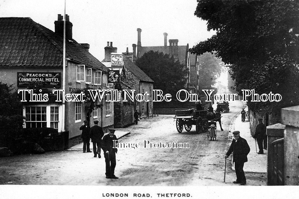 NF 595 - London Road, Thetford, Norfolk c1911