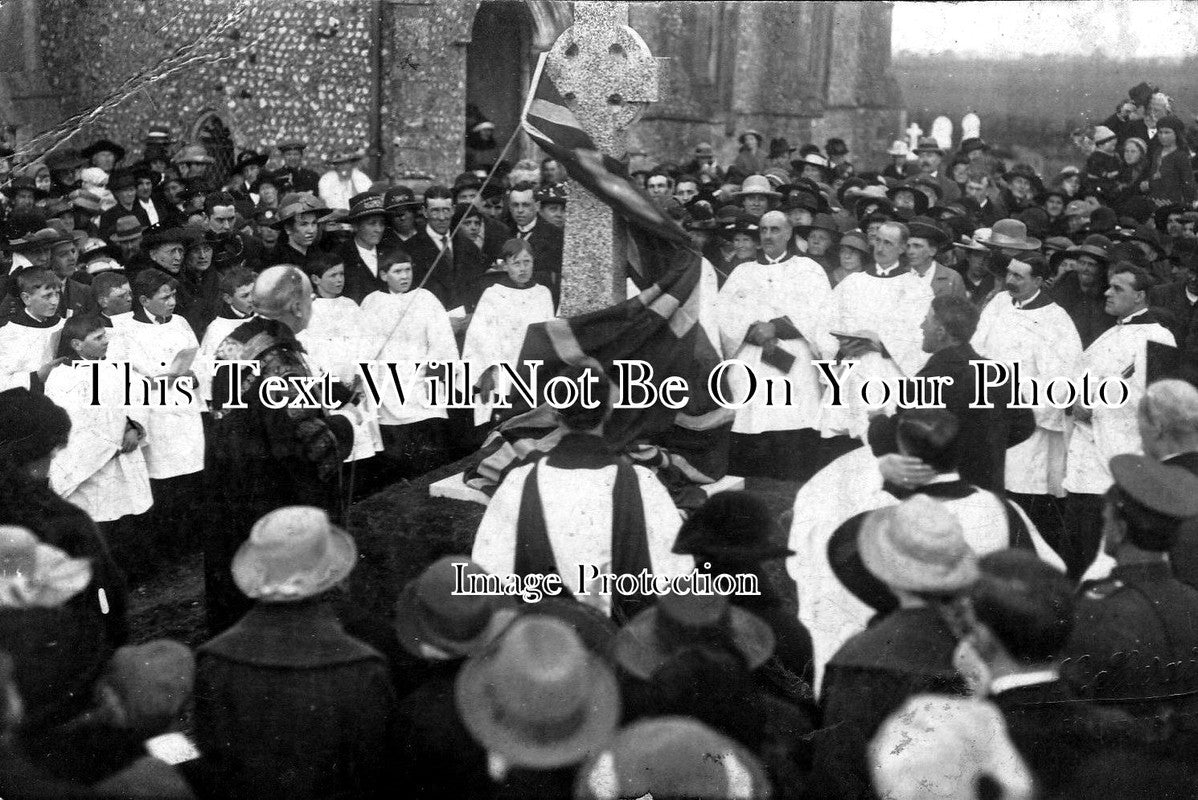NF 624 - Unveiling East Runton War Memorial, Norfolk WW1 1921