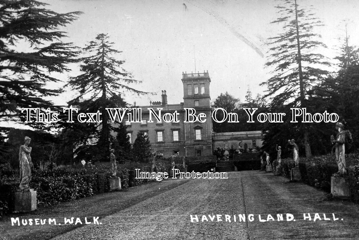 NF 662 - Haveringland Hall (Demolished 1947) Near Norwich, Norfolk