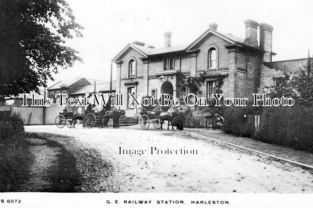 NF 707 - Harleston Railway Station, Norfolk c1911