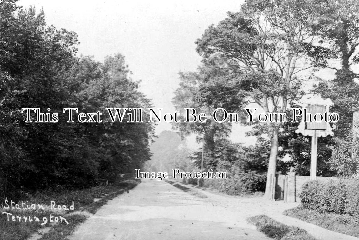 NF 797 - Railway Tavern Pub, Station Road, Terrington St Clement, Norfolk c1912