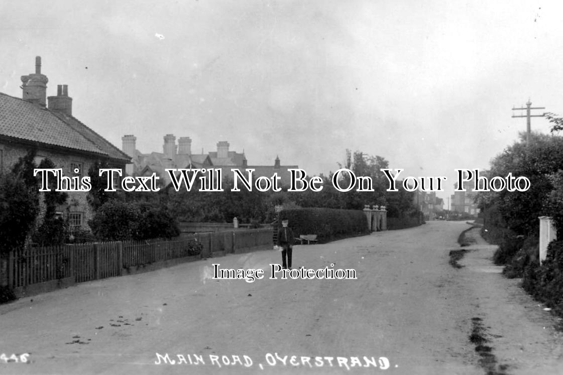 NF 832 - Main Road, Overstrand, Norfolk c1922