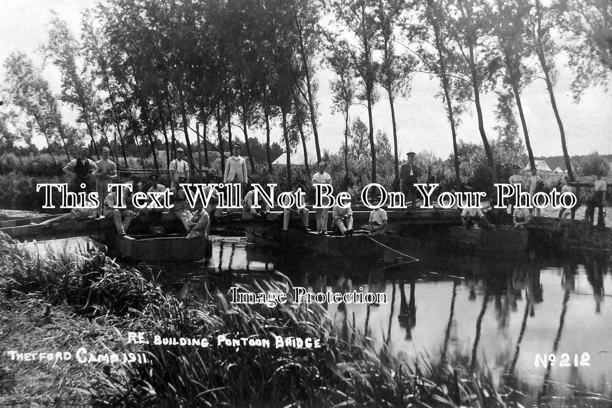 NF 998 - Royal Engineers, Thetford Camp, Norfolk c1911