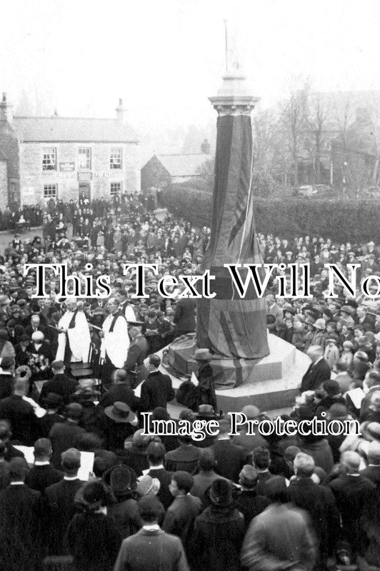 NH 1005 Unveiling War Memorial Burton Latimer Northamptonshire