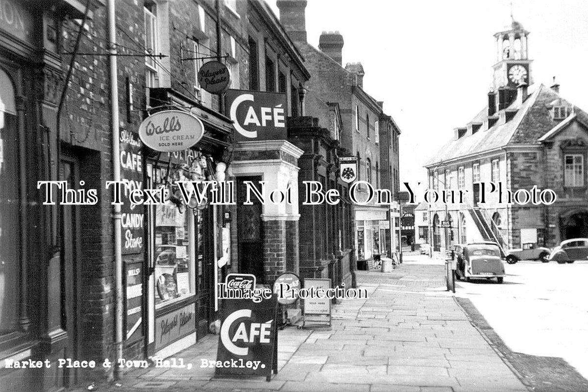 NH 1210 - Market Place & Town Hall, Brackley, Northamptonshire