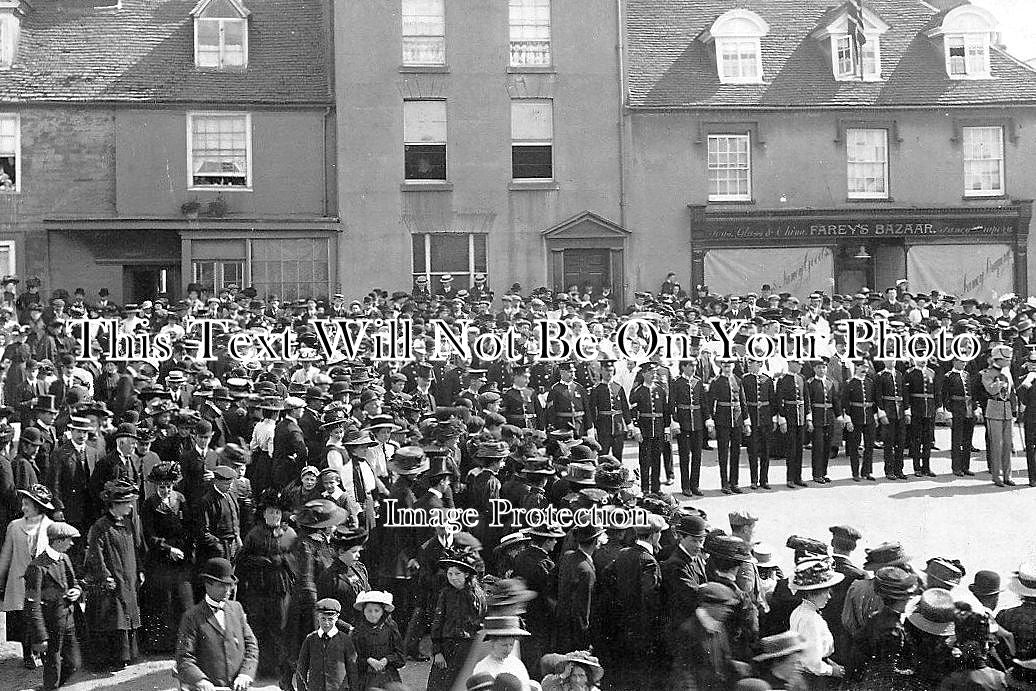 NH 1267 - Military Parade, Daventry Market Square, Northamptonshire