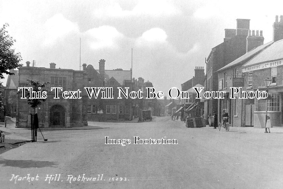 NH 1297 - The Chequers Hotel & Market Hill, Rothwell, Northamptonshire