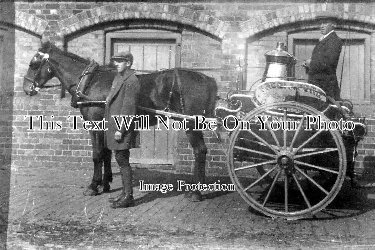 NH 1312 - Frederick Ford Dairy Horse & Cart, Far Cotton, Northampton c1905