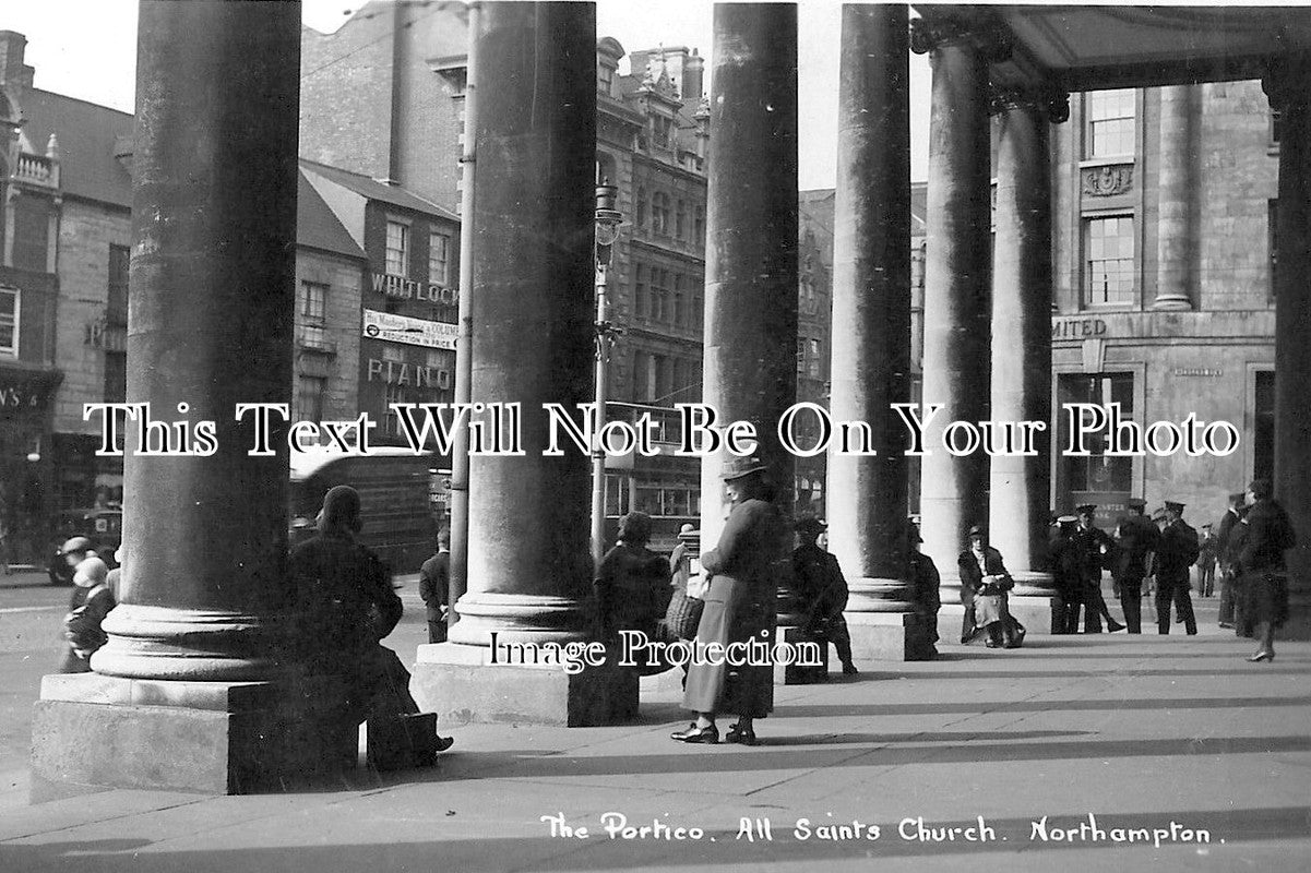 NH 160 - The Portico, All Saints Church, Northampton, Northamptonshire