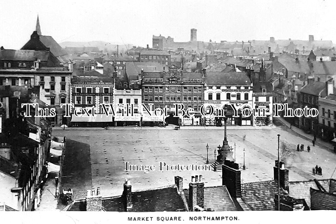 NH 1932 - Market Square, Northampton, Northamptonshire c1915