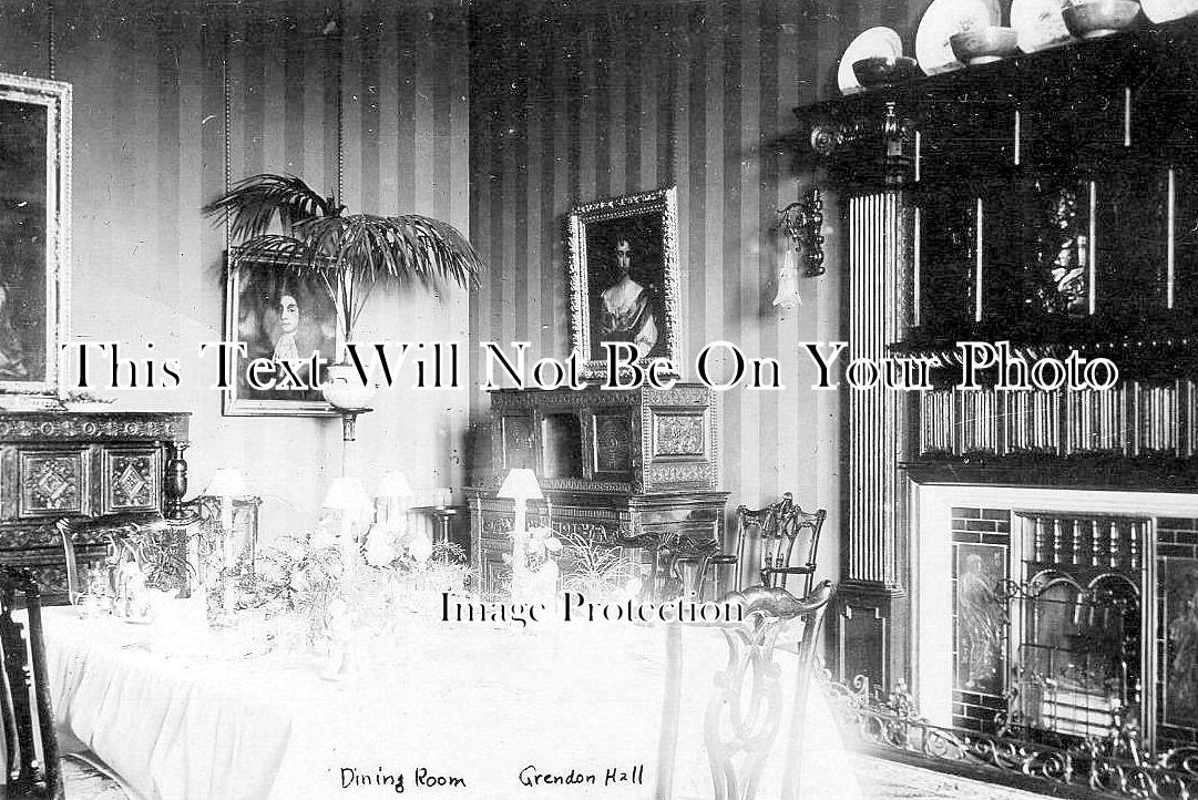 NH 2091 - Dining Room, Grendon Hall, Northamptonshire