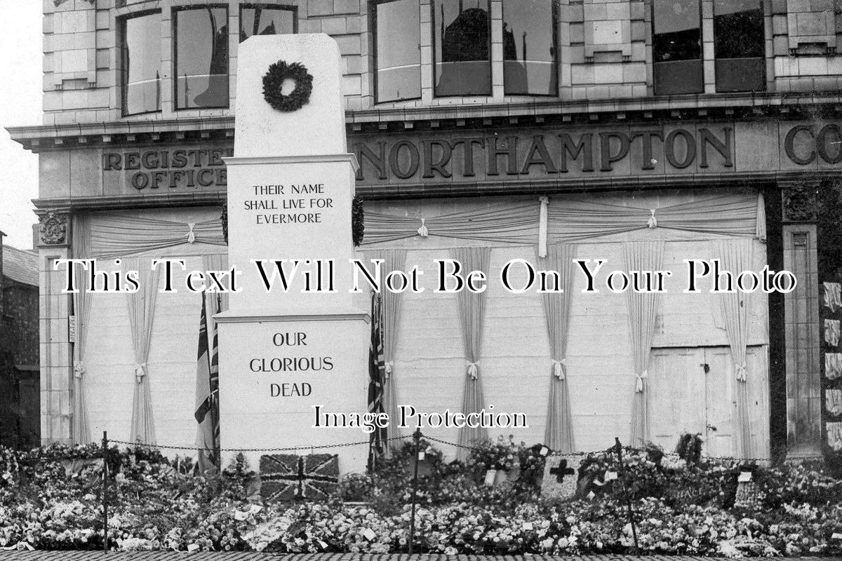 NH 557 - Unveiling Of War Memorial, Northampton, Northamptonshire