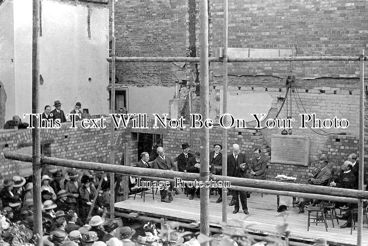 NH 699 - Baptist Church Memorial Hall Stone Laying, Northampton, Northamptonshire c1922
