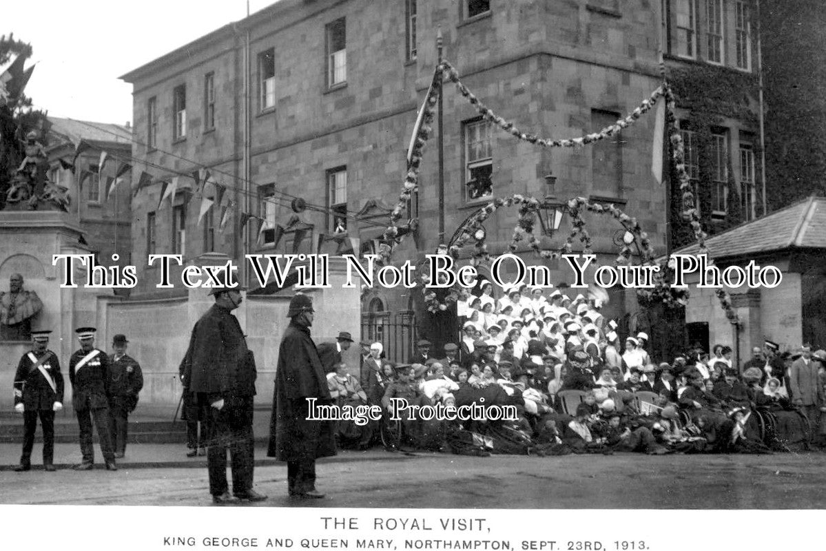 NH 756 - King George & Queen Mary Royal Visit, Northampton, Northamptonshire 1913