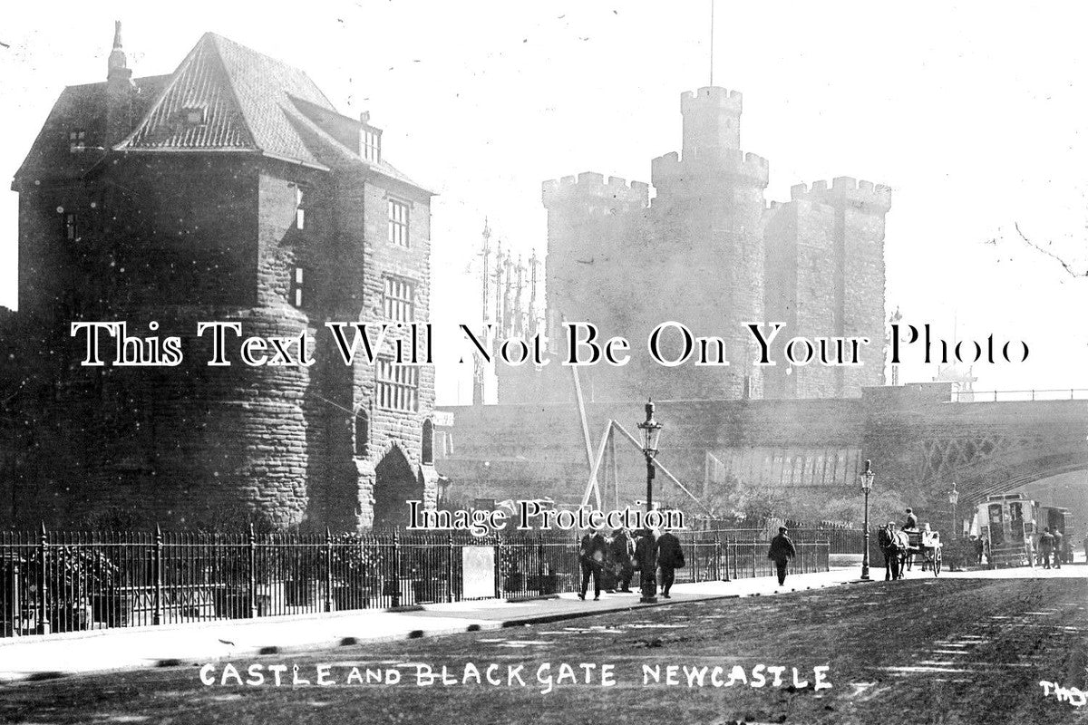 NO 1258 - The Castle & Blackgate, Newcastle Upon Tyne c1911