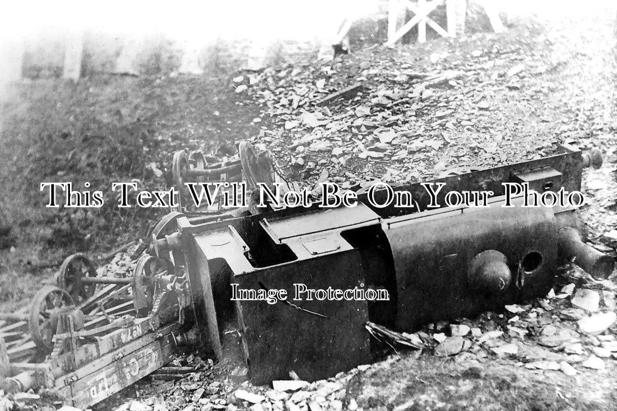 NO 1359 - Ashington Colliery Coal Company Steam Locomotive Accident c1920