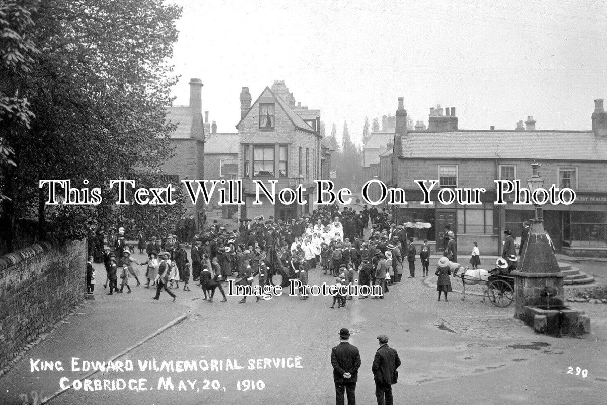 NO 1532 - King Edward VII Memorial Service, Corbridge, Hexham 1910