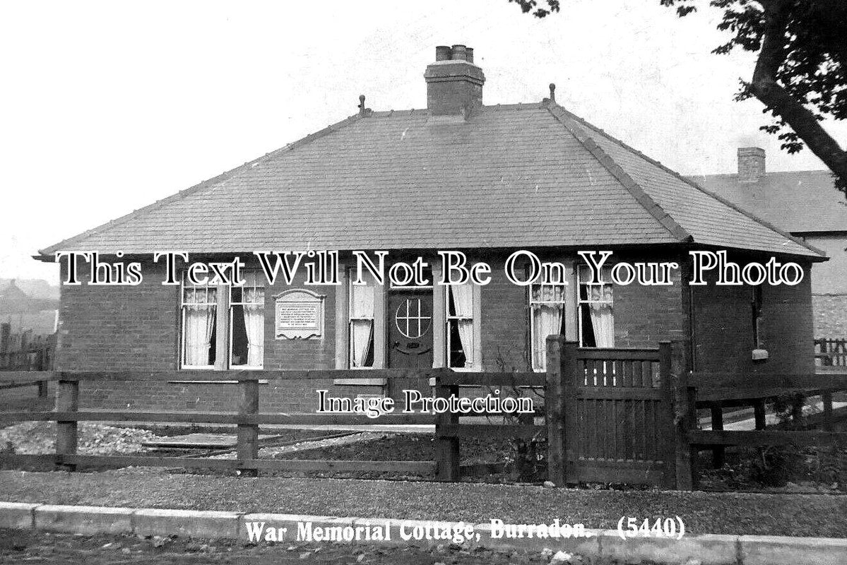 NO 1747 - War Memorial Cottagem Burradon, Newcastle c1923