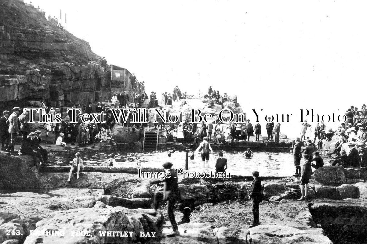 NO 2005 - Bathing Pool, Whitley Bay, North Shields, Newcastle c1927