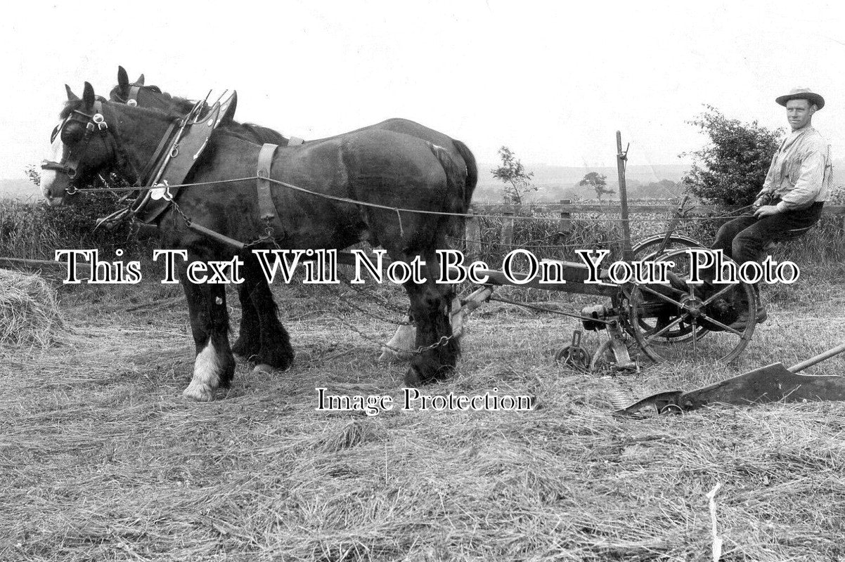 NO 2068 - Mechanical Reaper, Brunton Farm, Gosforth, Newcastle c1920