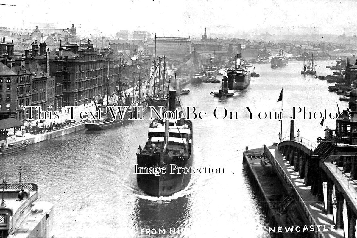 NO 2293 - River Tyne From High Level Bridge, Newcastle On Tyne