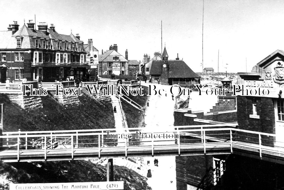 NO 2305 - Cullercoats Showing The Marconi Pole, Tyne & Wear