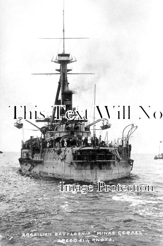 NO 3073 - Brazilian Battleship Minas Geraes, Newcastle Upon Tyne