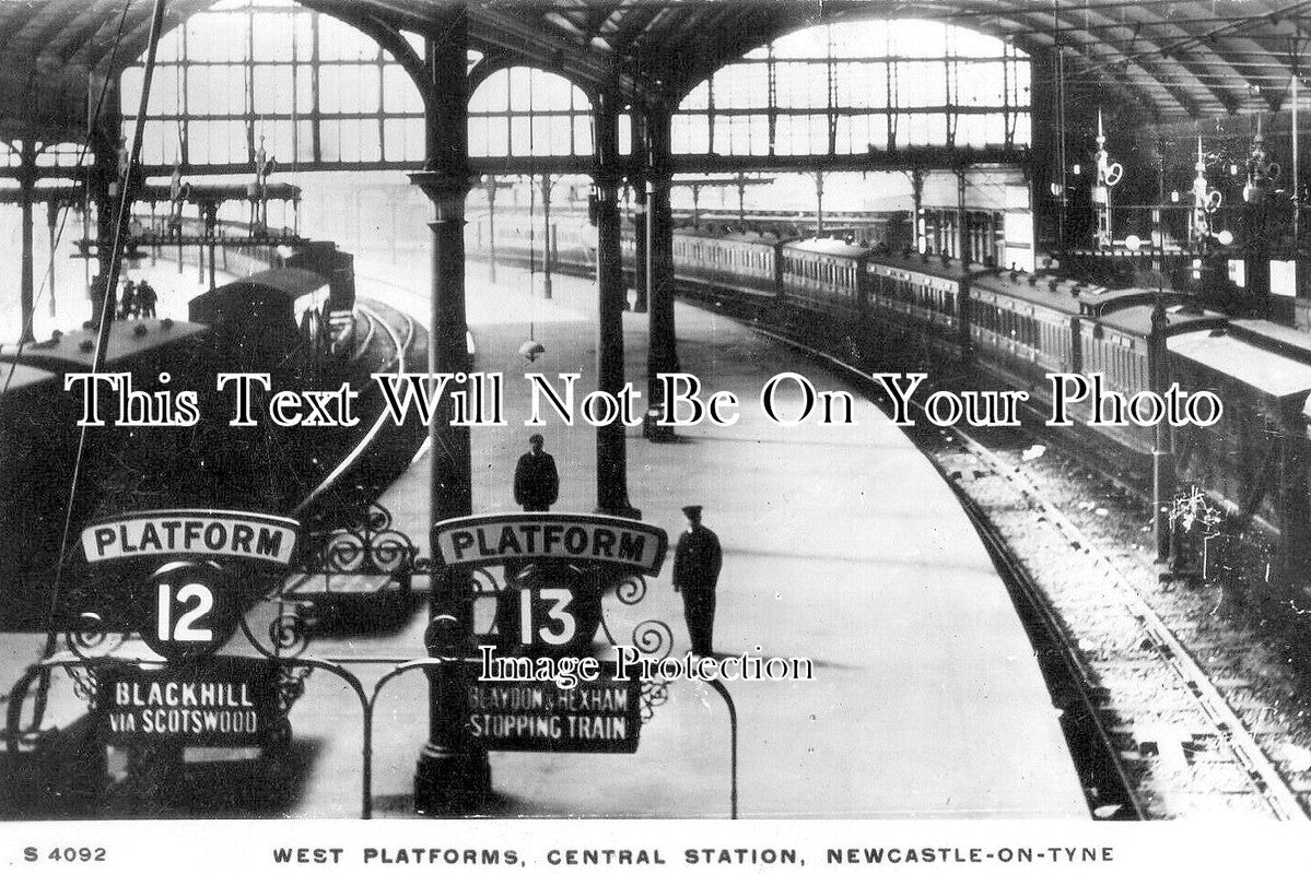 NO 3122 - West Platforms, Newcastle Central Railway Station