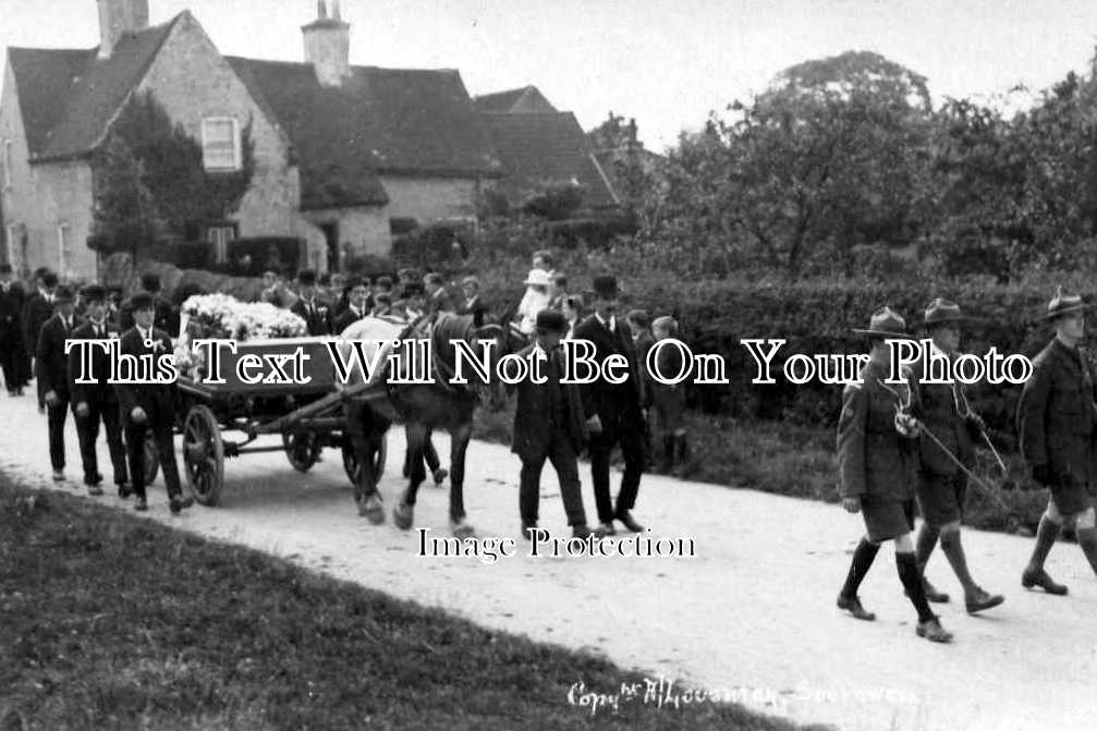 NT 127 - Funeral Cortege Of Charles Stephenson, Southwell, Nottinghamshire c1910