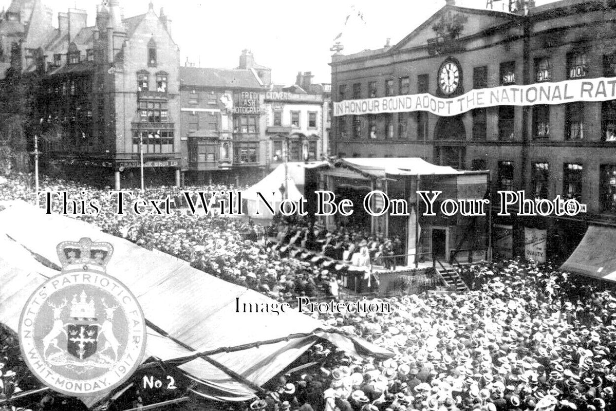 NT 1431 - Patriotic Fair, Whit Monday, Nottingham, Nottinghamshire c1917