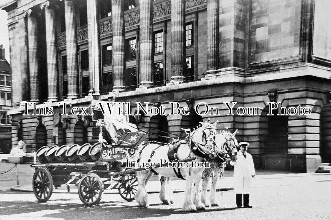 NT 1631 - Shipstone's Brewery Dray, Old Market, New Basford, Nottingham