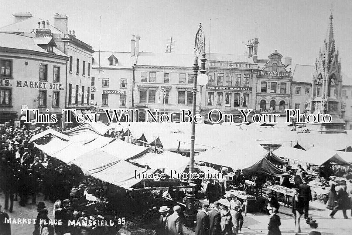 NT 1882 - Market Place, Mansfield, Nottinghamshire