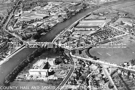 NT 1935 - County Hall & Sports Grounds, Nottingham c1935