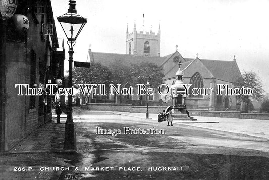 NT 1960 - Church & Market Place, Hucknall, Nottinghamshire