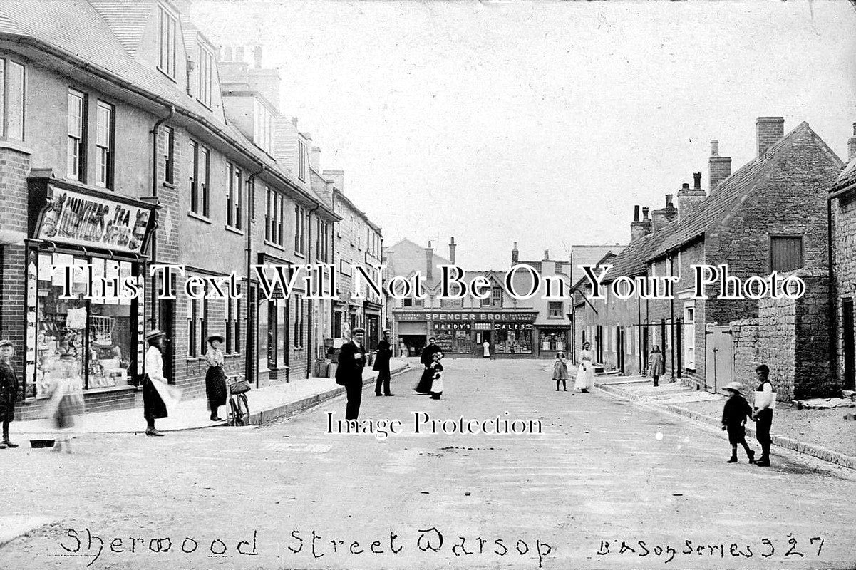 NT 34 Sherwood Street, Warsop, Mansfield, Nottinghamshire c1913 JB