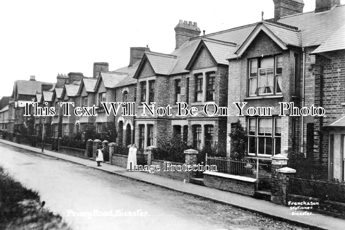 OX 1008 - Priory Road, Bicester, Oxfordshire c1910