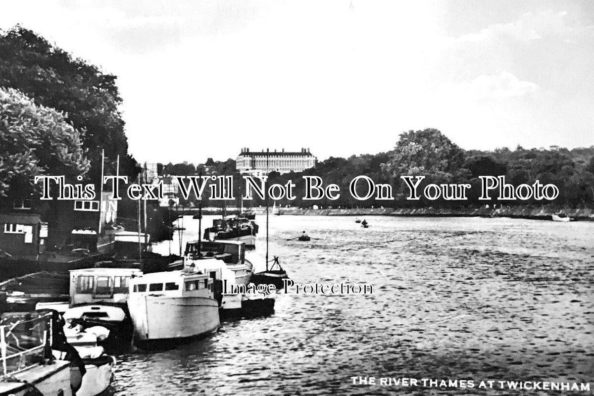 OX 1092 - River Thames At Twickenham, Oxfordshire 1952
