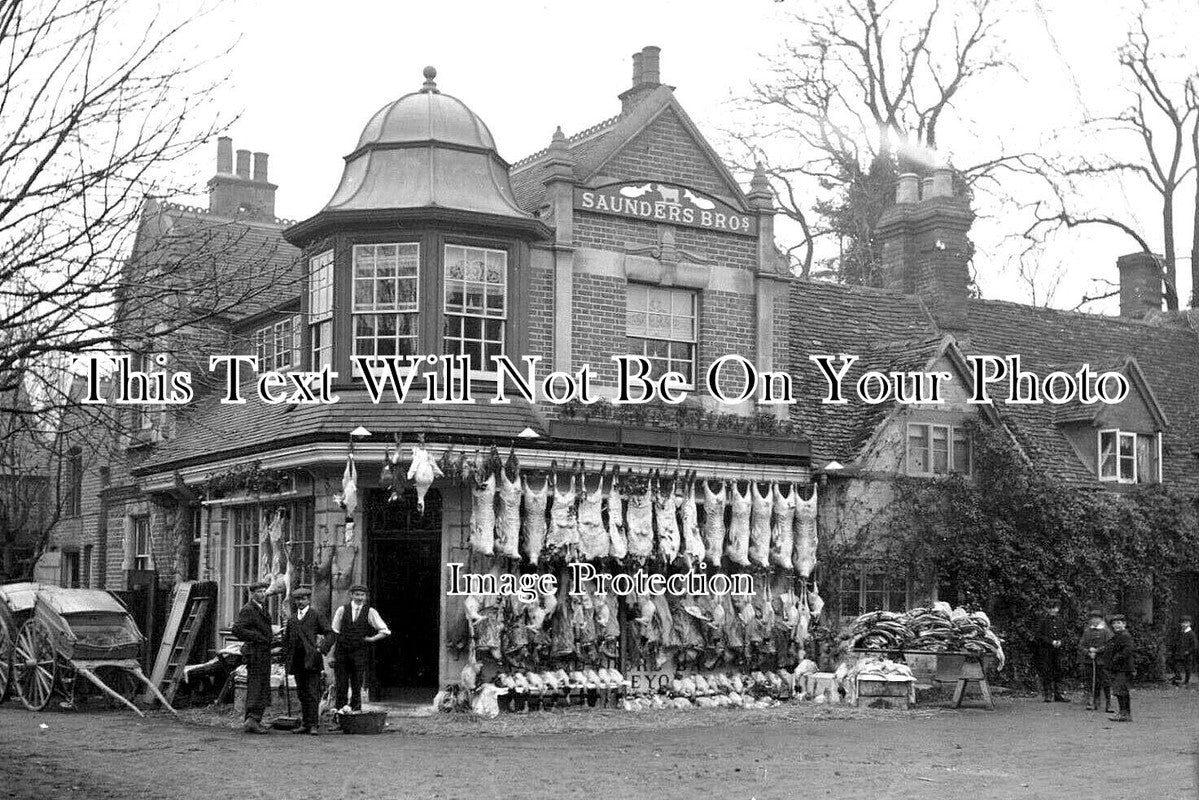 OX 1217 - Saunders Bros Butchers Shop, Goring, Oxfordshire