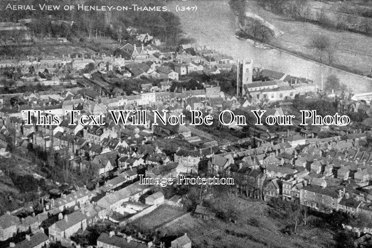 OX 122 - Aerial View, Henley On Thames, Oxfordshire