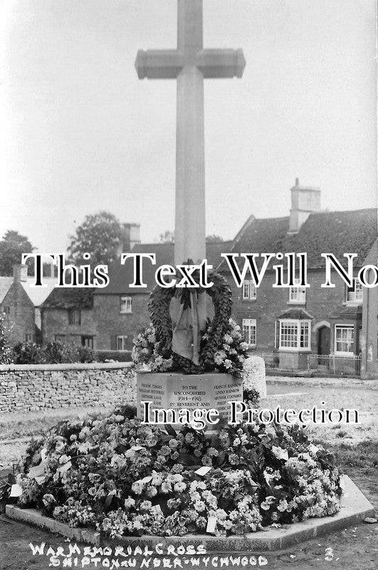 OX 129 - Unveiling Of Shipton-Under-Wychwood War Memorial, Oxfordshire