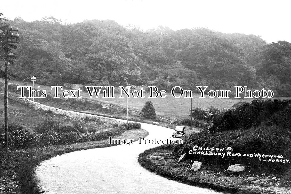 OX 1297 - Charlbury Road & Wychwood Forest, Chilson, Oxfordshire c1936