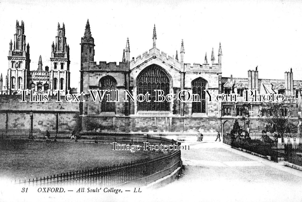 OX 1338 - All Souls College, Oxford, Oxfordshire c1910