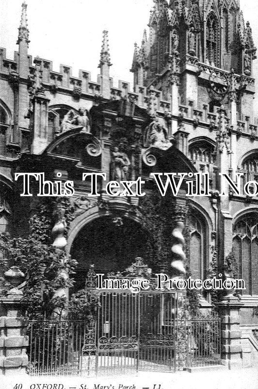 OX 1340 - St Marys Porch, Oxford, Oxfordshire c1910