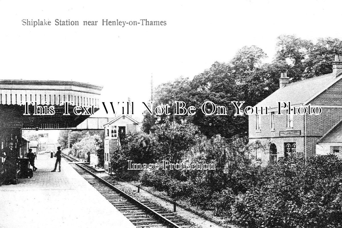 OX 1368 - Shiplake Railway Station, Henley On Thames, Oxfordshire c1905